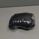 ZLINA Set of 2 Black Faux Fur Decorative Throw Pillow Covers Fluffy Striped Pillowcase Cushion Covers 18 x 18 Inch Decor Sofa Couch Bedroom