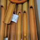 Bamboo Wind Chimes 38" 6 Tube, Handcrafted Wooden Wind Chime Bring a Unique and Soothing Melody, Create a Zen Atmosphere for Outdoor Indoor Decor, for Sympathy, Memorial