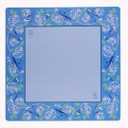 Hutch & Nook Mahjong Mat | 33" Non-Slip Card Table Cover | Decorative Game Mat for Mahjong Set, Dominoes, Poker & More (Blue & White Bird), Large