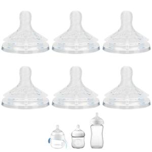 Silicone Nipple for Philips Avent Natural Baby Bottles and Natural Trainer Sippy Cup, Fast Flow (Flow 4), 3m+, 6 Count