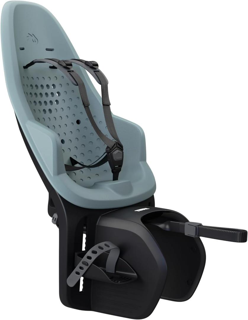 Thule Yepp 2 Mounted Child Bike seat, Adjustable footrests, 5-Point Harness and Easy to Mount Design, Rack Mount