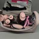 5 in 1 Hot Air Styler Wrap - High-Speed Hair Dryer, Volumizing Brush with Auto Curlers, Fast Drying & Frizz-Free Styling Straightening, No Heat Damage, Includes Travel Bag, Gift for Women (Pink)