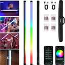 VILTROX K90 2 Pack RGB Tube Light, 30W 38inch Large RGBWY Photography LED Video Stick Light Wand with APP/2.4G/Remote Control, CRI 97+, 26 Scenes, 2500K-8500K, 14.8V/3300mAh Battery, Magnetic Chip