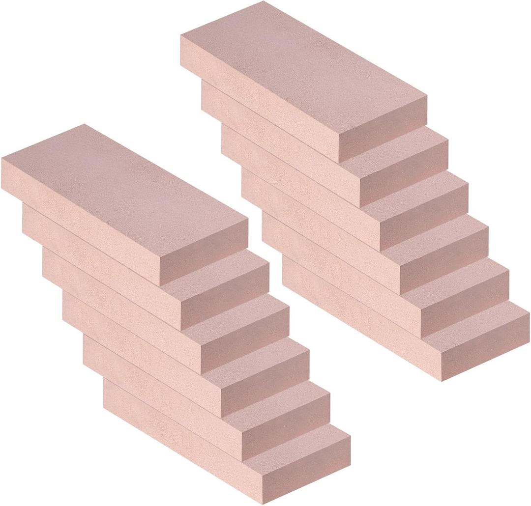 Fire Bricks, Woodstove Firebricks, High Temperature Resistant Clay Firebricks for Wood Stoves, Fireplaces, Pizza Ovens and BBQ Smokers, Size 9" X 4-1/2" X 1-1/4", Pack of 12, Red Color