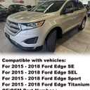 FASTCHE Front License Plate Frame Compatible with 2015 2016 2017 2018 Ford Edge Front Bumper License Plate Holder Mounting Bracket Replace # FT4Z17A385AA FO1068155