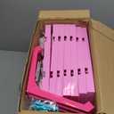 Pink Villa Playset for Girls Ages 3-7, 4-Story 10-Room House with 2 Dolls, Furniture & Accessories, Pretend Play Toddler Toy, Birthday Gifts for Kids 3-8
