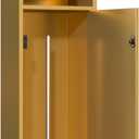 Recessed Toilet Paper Holder, in Wall 25" X 7" Toilet Paper Holder Storage, 304 Stainless Steel Tissue Roll Dispenser, Niche Shelf for Bathroom Space Saving Design, Gold