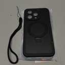 Lanhiem Magnetic for iPhone 16 Pro Case, IP68 Waterproof Case with Screen Protector, [Fit for MagSafe] [Invisible Stand] Shockproof Heavy Duty Sealed Underwater Case for iPhone 16 Pro (Black)