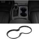 Gear Shift Cup Holder Cover Trim Frame +Carbon Fiber