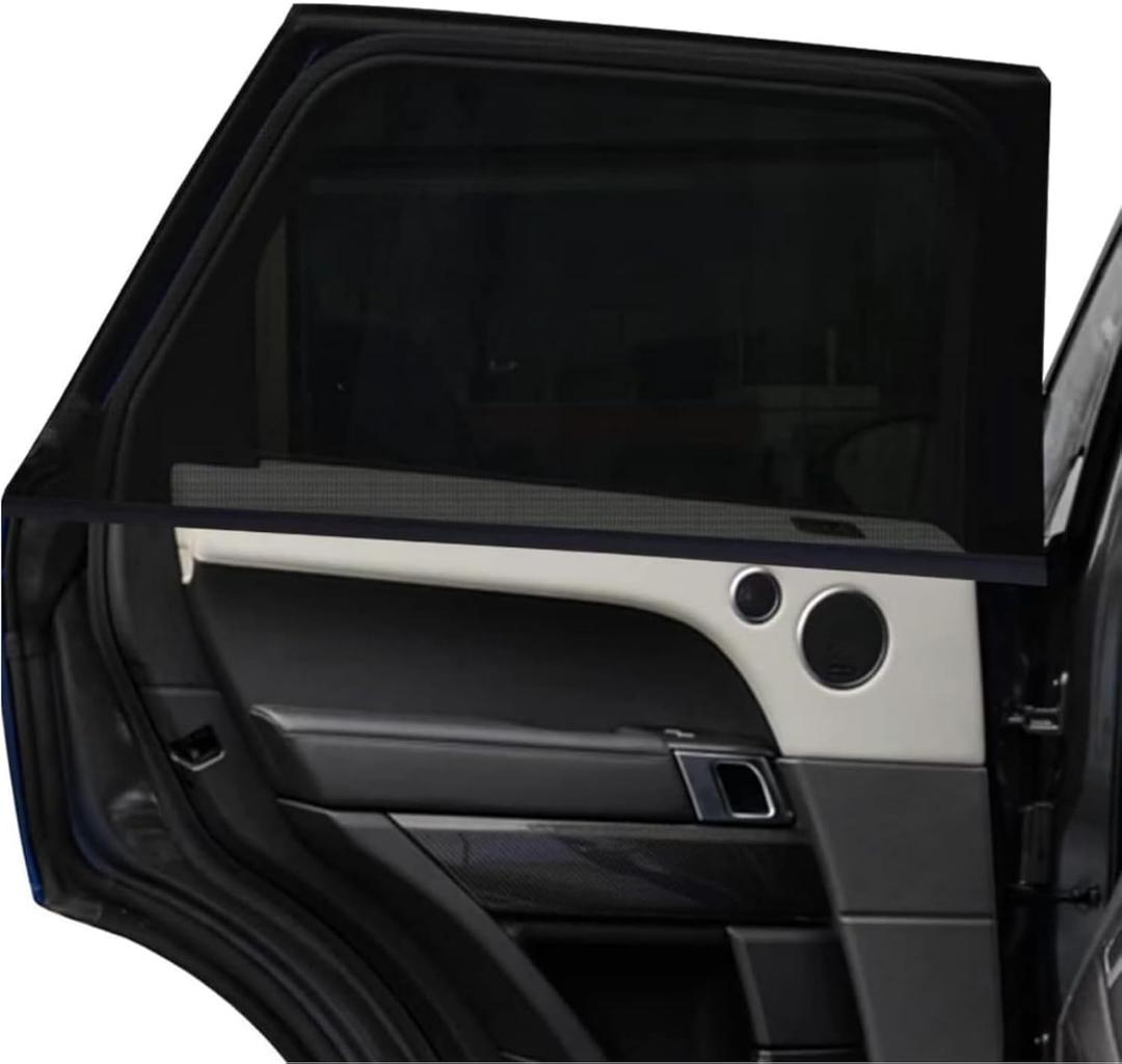 2Pack Mesh Car Window Cover 34" to 43", Window Screen Side Window Car Sun Shade for Camping Overnight Sleeping Baby Feeding, Fit for Most SUVs