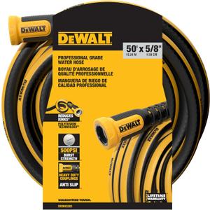 DEWALT Professional Grade Heavy Duty Garden Hose 50 Feet x 5/8 Inch