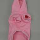 Jecikelon Winter Dog Hoodie Sweatshirts with Pockets Warm Dog Clothes for Small Dogs Chihuahua Coat Clothing Puppy Cat Custume (Pink, X-Small)