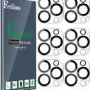 Ferilinso [6 Pack] Camera Lens Protector for iPhone 14 Pro Max iPhone 15 Pro Max iPhone 14 Pro iPhone 15 Pro Accessories camera screen Cover 9H Glass Unbreakable Protection Case Friendly (6.7 INCH/6.1INCH)