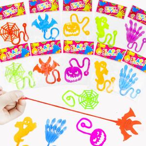 60 PCS Halloween Sticky Hands Toys Gifts Bulk for Toddlers,Halloween Party Favors Treats for Kids,Boo Basket Pinata Goody Bag Stuffers Fillers,School Classroom Prizes Trinkets handouts for Students