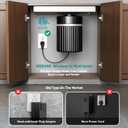 WEBANG Garbage Disposal Wireless Switch Kit, Sink Top Waste Disposer On/Off Switch with 15-Amp 125V Tamper Resistant Wall Outlet, ETL Listed, Black Button