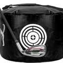 Golf Impact Bags, Golf Swing Trainer,Golf Gifts for Men, Durable Waterproof (BLACK)