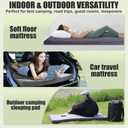 Sleeping Pad for Camping, Portable Roll Up Memory Foam Mattress Twin-75x38x3"