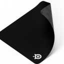 SteelSeries QcK Large Gaming Mousepad  Black  Non-Slip Silicone Rubber Base  Peak Tracking and Stability  Optimized for Gaming Sensors  490 mm x 420 mm  FPS, MOBAs, RTS, MMO