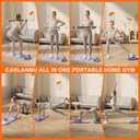 Pilates Board,Pilates Reformer Sets, Multifunctional Abdominal Pilates Board for Home Workout Equipment, Portable Foldable Ab Board Trainer Pilates Exercise Machine, Pilates Board for Women (Purple)