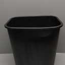 7 Gallon Black Rectangular Wastebasket / Trash Can