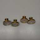 Suction Cup Hooks for Shower, 2026 Upgraded Drill-Free Suction Cup Hooks for Bathroom Window Glass Door Wall, Bath Robe Looafh Wreath Hook for Hanging, Matte Brushed Satin Gold(4PCS)