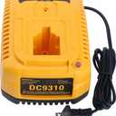 Lasica DC9310 Fast Charger Compatible with Dewalt 18V Battery Charger DC9310 Compatible with DeWalt 7.2V-18V XRP NiCad/NiMh Batteries DW9116 DC9096 DC9098 DC9099 DW9098 DW9099 DW9096 DW9072 DW9061