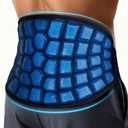 Hilph 2 Hours Long Lasting Ice Pack for Back - Extra Large Ice Pack Wrap with Ice Grid Design for Lower Back, Reusable Cold Compress for Waist, Lower Lumbar, Sciatica, Tailbone, 15.2'' x 9.3''