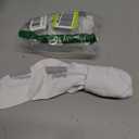 MeMoi Wellfit 2 Pair Pack Unisex Diabetic Half Cushion Quarter Socks (9-11, White/White)