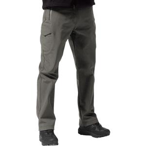 FREE SOLDIER Men's Outdoor Softshell Fleece Lined Cargo Pants Snow Ski Hiking Pants with Belt (30W x 32L, Gray)