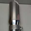 LCGP 3 Inch Inlet Exhaust tip 4" Inch Outlet 12" Long Clamp On Stainless Steel Exhaust Tailpipe Tip for Truck Polished
