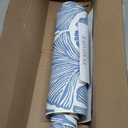 Tempaper x Novogratz Waverly Blue Feather Palm Removable Peel and Stick Wallpaper, 20.5 in X 16.5 ft, Made in The USA