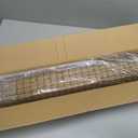 UNISHADES Cordless Bamboo Roman Shades for Windows, Blinds Size (26.5" W 48" H) Colour (Highfield Teak)