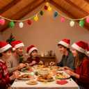 Veemoon 1PC Felt Ball Garland Adorable Xmas DIY Knitted Hanging Decor Decorative Xmas Outdoor Party Pendant