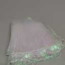 Ganeen 16 Yard Ruffle Pleated Iridescent Ribbon, Jellyfish Organza Ruffle Trim, Retro Tulle Lace Fabric for Jellyfish Costume Sewing Craft Dress Hat Lantern Cake Christmas Tree Decor