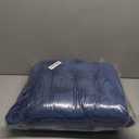 Set of 4 Square Chair Pads Indoor Seat Cushions Pillows with Ties Soft Comfortable Non Slip Chair Mat for Kitchen Dining Office Desk Living Room Outdoor Tatami 15.5" - Blue