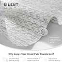 Panel Blinds Dual-Sided 45.8"-86" x 96", Silent | Dual-Sided Natural Woven Panel Track Blinds for Sliding Doors, Room Dividers and Closets with Adjustable Track