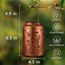 5 x Solar Lanterns Outdoor Waterproof Garden Decor Birthday Gifts for Women Mom Grandma Hanging Lights Metal Decoration Outside for Yard, Patio,Backyard,Porch(Wild Goose)
