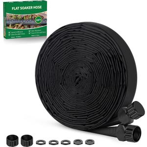 Drip Hose 50FT With Drip Irrigation System, Linkable Soaker Hoses | 1/2 Consistent Drip Irrigation Hose, Leakproof Design Water Hoses, Save 80%, Farm, Orchard Plantation, Garden
