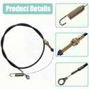 AOTWD GX21634 Push Pull Cable Fits John Deere JA60 JA62 JA65 JE75 JX75 JX85 14SZ 14SB Lawn Mower