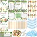 Sherr 476 Pcs Dinosaur Baby Shower Games 6 Sets Activities Cards Pacifier Hunt Game 50 Pacifiers How Big is Mommy's Belly Sign 50 Guessing Cards 2 Measuring Tape Don't Say Baby Sign 50 Clothespin