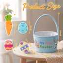 Bunny Basket Pretend Play Food for Toddlers 1 3 Soft Grocery Basket Toy Set Plush Vegetable Carrot Colorful Eggs Early Learning Educational Gift Kids Farm Animals Accessories Snuggle Cuddle