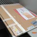 VIZ-PRO 72" x 48" Large Cork Bulletin Board, Foldable & Wall-Mounted Notice Pin Board with Silver Aluminum Frame, for School Home Office - 6' x 4' Corkboard