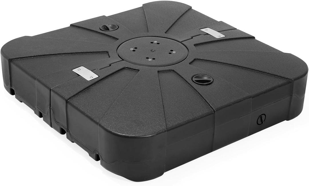 Patio Outdoor Cantilever Umbrella Base, Fillable Stand with Wheels, 265 lbs Capacity for Large Offset Umbrella (34 inch)