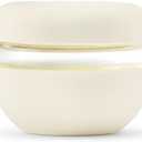 W&P Porter Seal Tight Lunch Bowl Container w/ Lid | Cream 16 Ounces | Leak & Spill Proof, Soup & Stew Food Storage, Meal Prep, Airtight, Microwave and Dishwasher Safe, BPA-Free Glass, 2 Pack