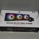 Thermalright Aqua Elite 360 ARGB Liquid CPU Cooler, 360 AIO Cooling Row Size, 3 x 120mm PWM Fans, Computer CPU Cooler,for AMD:AM4/AM5, Intel LGA1851/1150/1151/1200/2011/ 1700 (Black)