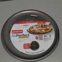 GoodCook AirPerfect 14" Insulated Nonstick Carbon Steel Pizza Pan with Cutting Guides, Perforated Nonstick Pizza Pan, Gray