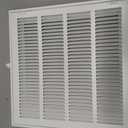 Howeall 16"W x 16"H [Duct Opening Size] Steel Return Air Filter Grille - Removable Face/Door for 1 inch Filters -HVAC Vent Cover Grill - White [Outer Dimensions: 18 5/8"W X 18 5/8"H]