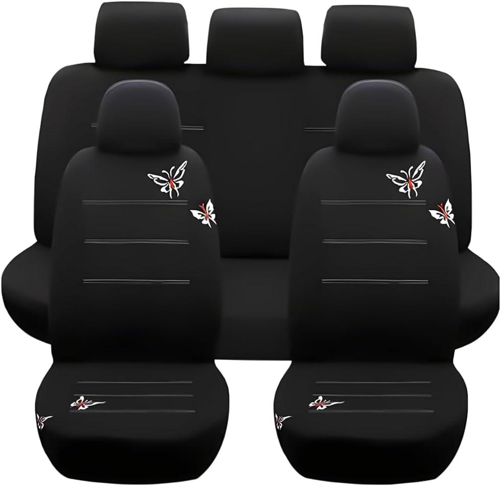 9PCS Full Set Car Seat Covers, Automotive Front and Rear Split Bench Protector Cover Set, Light Breathable Durable Washable, Airbag Compatible, Universal for SUV, Truck, RV, Van, Sedan 9PCS Full Set Car Seat Covers, Automotive Front and Rear Split Bench Protector Cover Set, Light Breathable Durable Washable, Airbag Compatible, Universal for SUV, Truck, RV, Van, Sedan