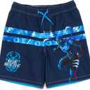 DC Comics Blue Beetle UPF 50+ Swim Trunks Bathing Suit Little Kid,5-6years old