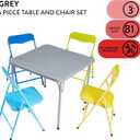 Heritage Kids 5Piece Table & Chair Set, Blue, 5 Piece